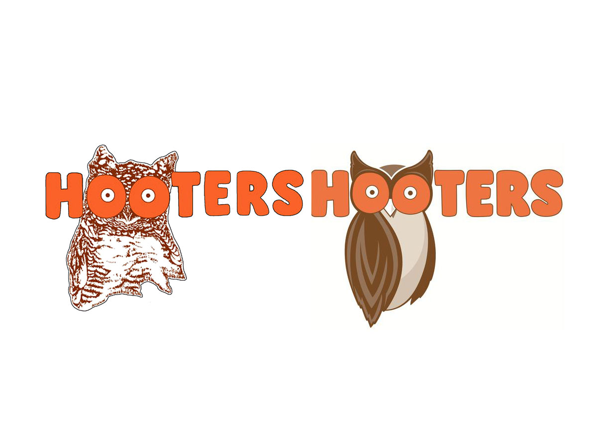 Hooters 跟流行  品牌也換Logo囉!!