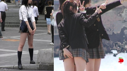 最新的日本高中女生校服短裙排行