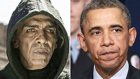 美劇“The Bible”中撒旦扮演者“撞臉”Obama，引熱議！