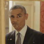 镜头底下的奥巴马也拿起了自拍神棍？！