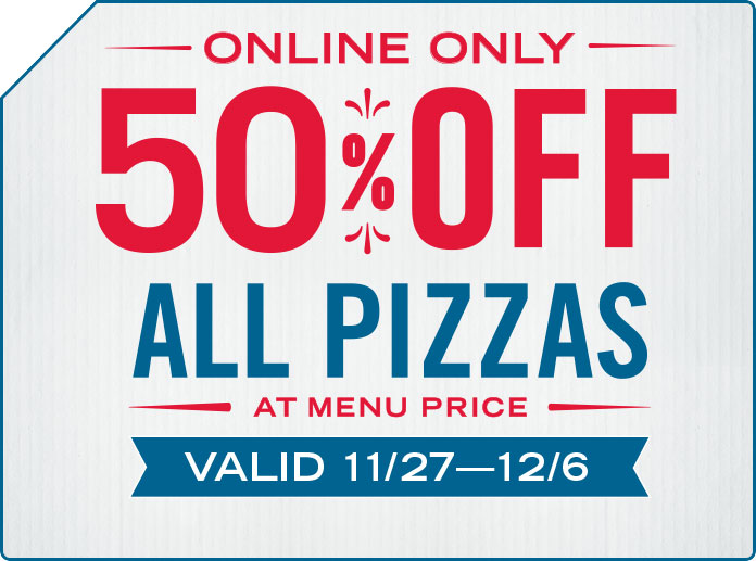 感恩节后不想做菜好选择，Domino’s Pizza 半价优惠！(11/27-12/6)