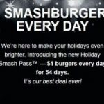 Smashburger推出漢堡月票超划算！每天只需$2就能吃到不同款式～