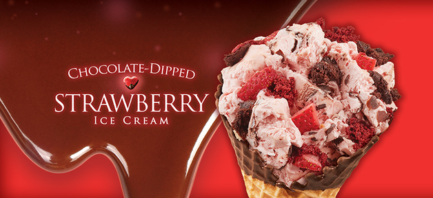 這就是愛情的味道？Cold Stone Creamery 推出新品 Chocolate-Dipped Strawberry Ice Cream 巧克力草莓冰淇淋