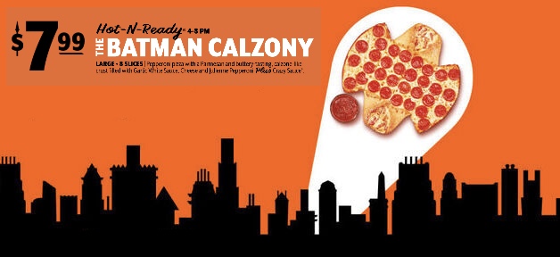 Little Caesars 推出全新蝙蝠俠 Pizza !  還有特別抽獎活動(1/24-3/13)