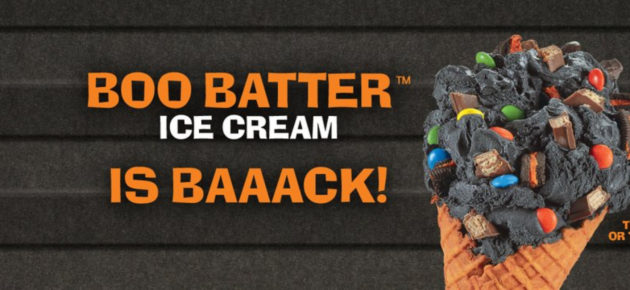 2022年 Halloween 幽靈季，Cold Stone Creamery 回歸萬聖節黑色冰淇淋 Boo Batter