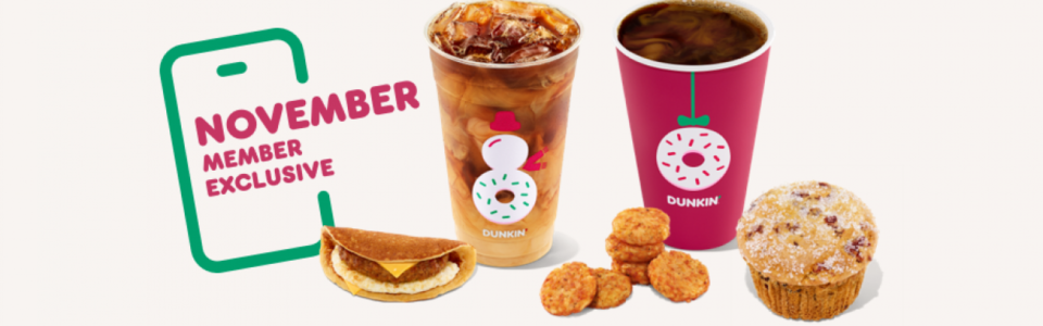 週一免費咖啡  會員特價餐點  Dunkin’ 11月限時優惠不容錯過