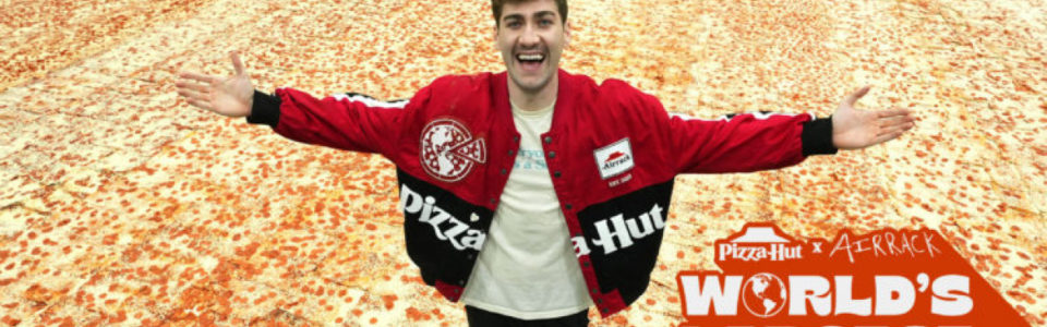 打破 Guinness 紀錄！Airrack 與 Pizza Hut 合作出世界最大比薩餅