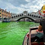 威尼斯大運河染綠 確認為測試廢水系統無毒螢光素