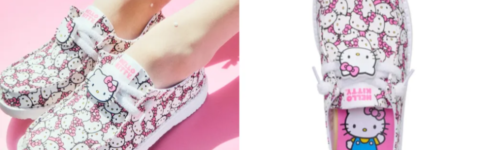Hey Dude 與 Hello Kitty 攜手推出趣味聯名系列鞋款~👟